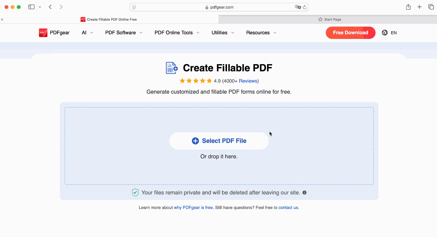 Create Fillable PDF Mac