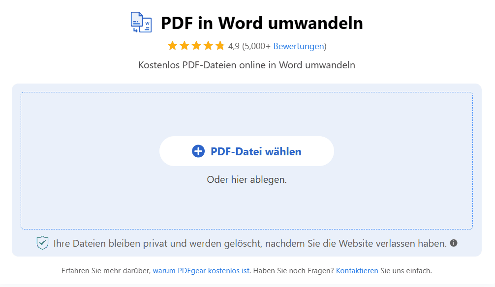 PDF online in Word konvertieren