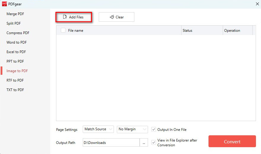 Add Images to the Converter