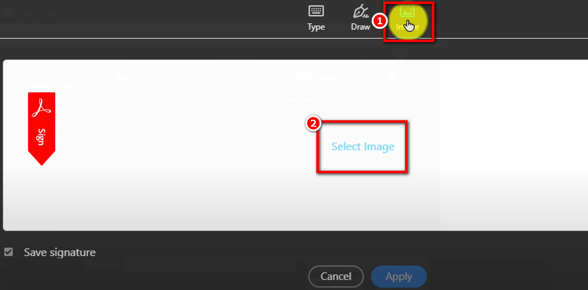 Ajouter une image de signature avec Adobe