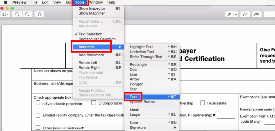 Compila il Modulo PDF con Preview