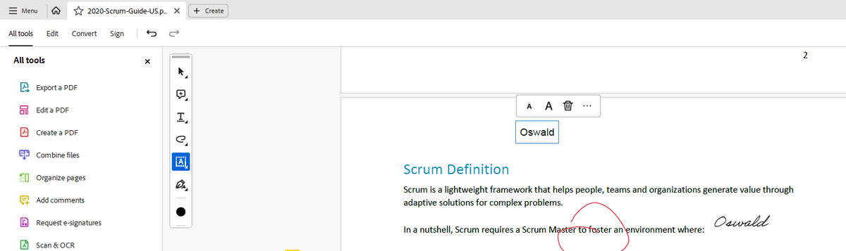Inset Text Boxes into PDF in Adobe Reader