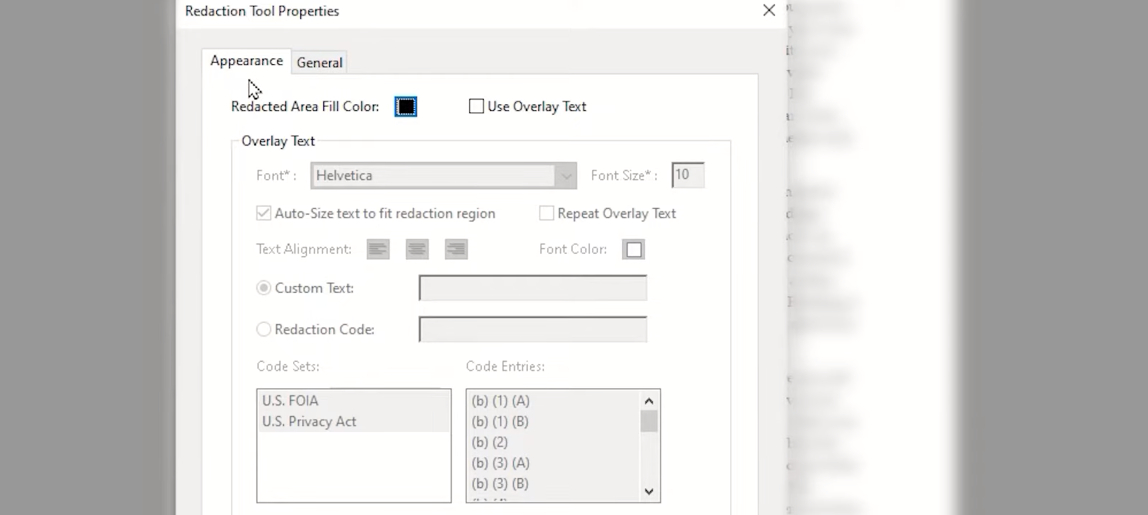Change Redaction Color