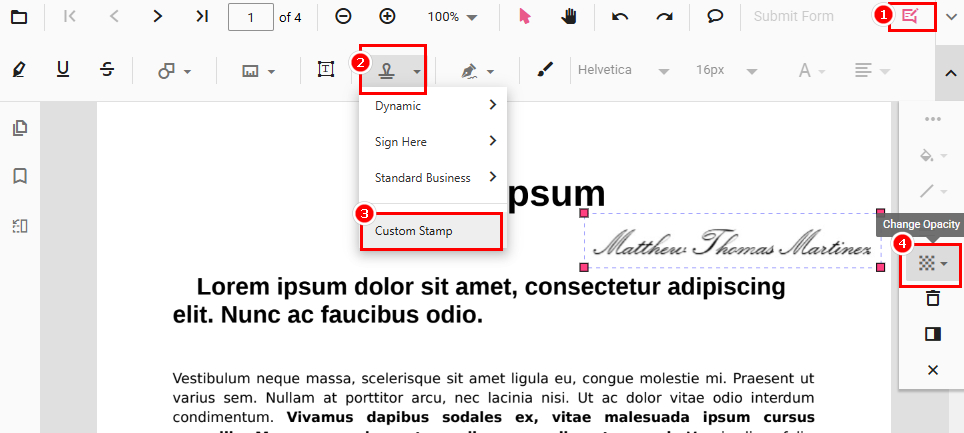 Add Signature Stamp with PDFgear Online Signer