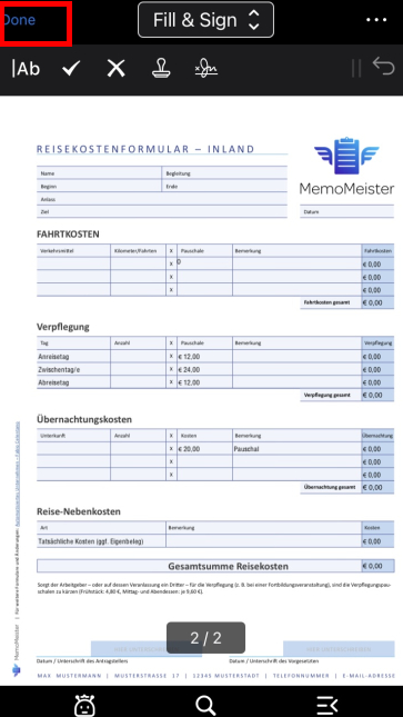 Click Done to Complete the Process