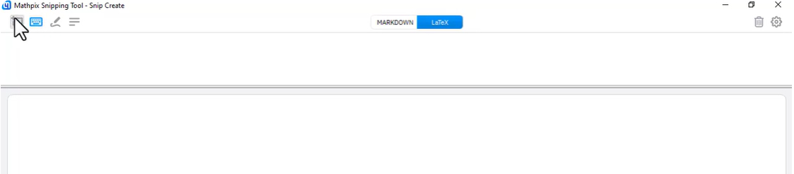 Open Mathpix Snip Tool