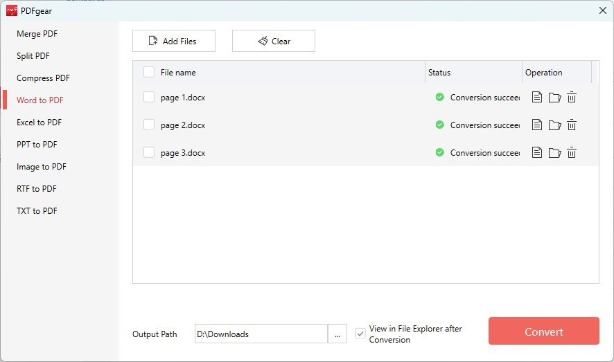 Batch Convert Word to PDF