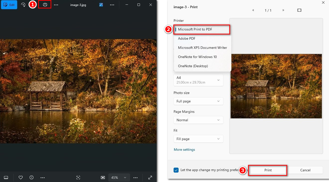 Converti Screenshot in PDF su Windows