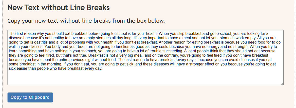 Line Breaks in Text Removed Online