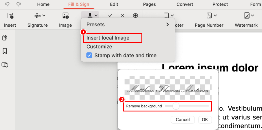 Create a Signature Stamp from an Image