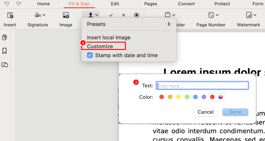 Create a Signature Stamp from Typing