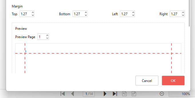 Preview Number Position