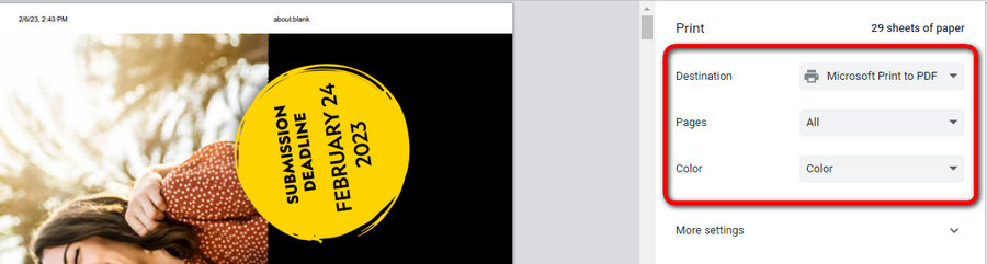 Print and Save Flattened PDF from PDFgear