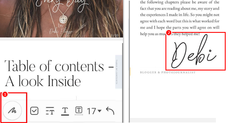 Draw a Signature on Samsung Notes