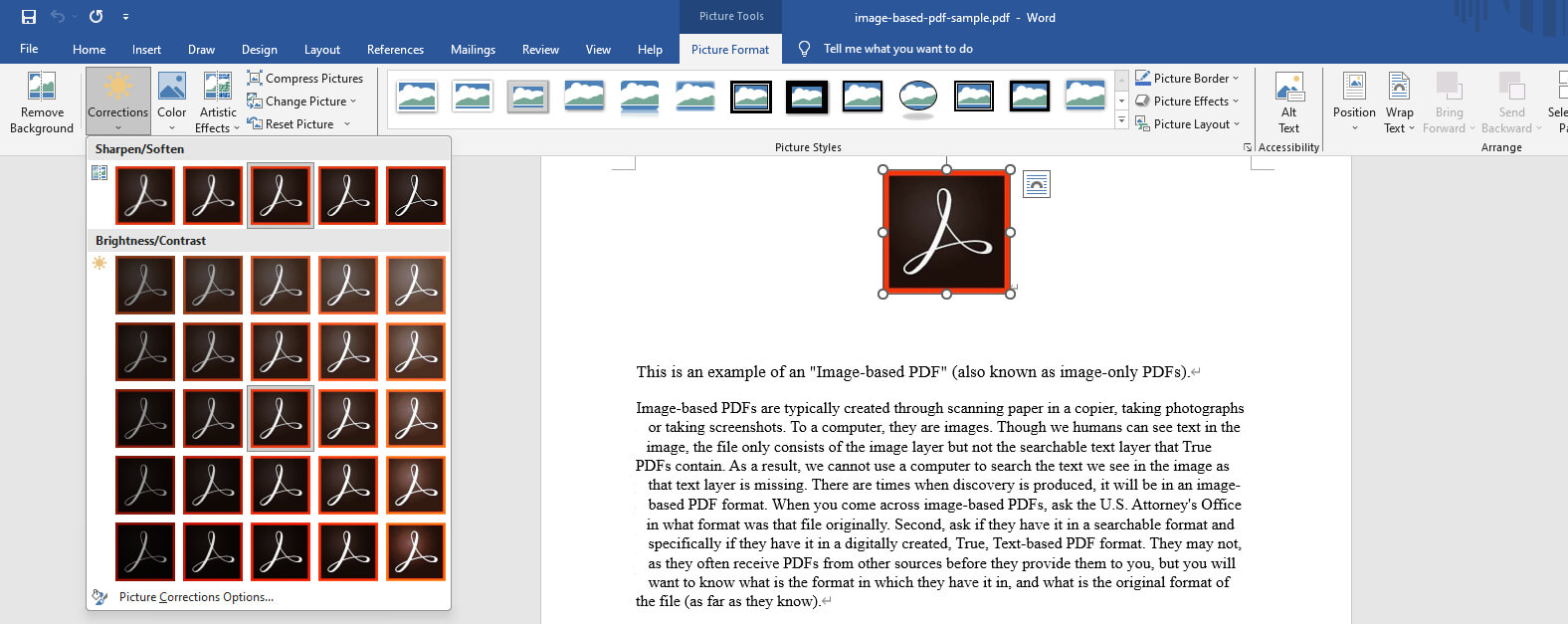 Edit JPG in Microsoft Word