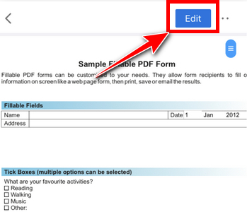 Fill PDF Forms on iPhone with PDFgear