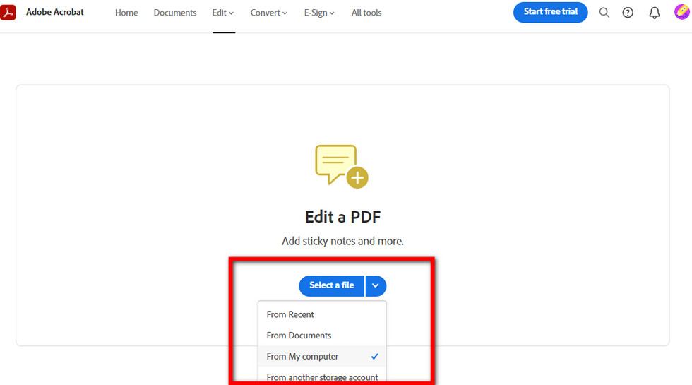 Choose a File to Upload