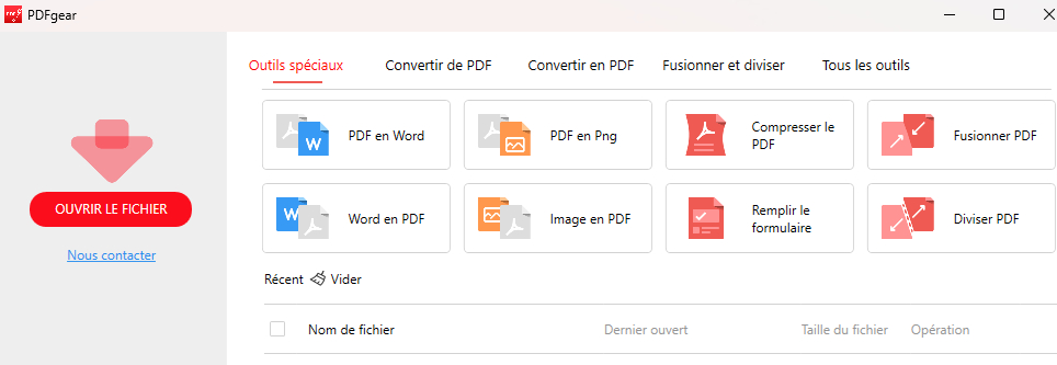 Importer un PDF dans PDFgear