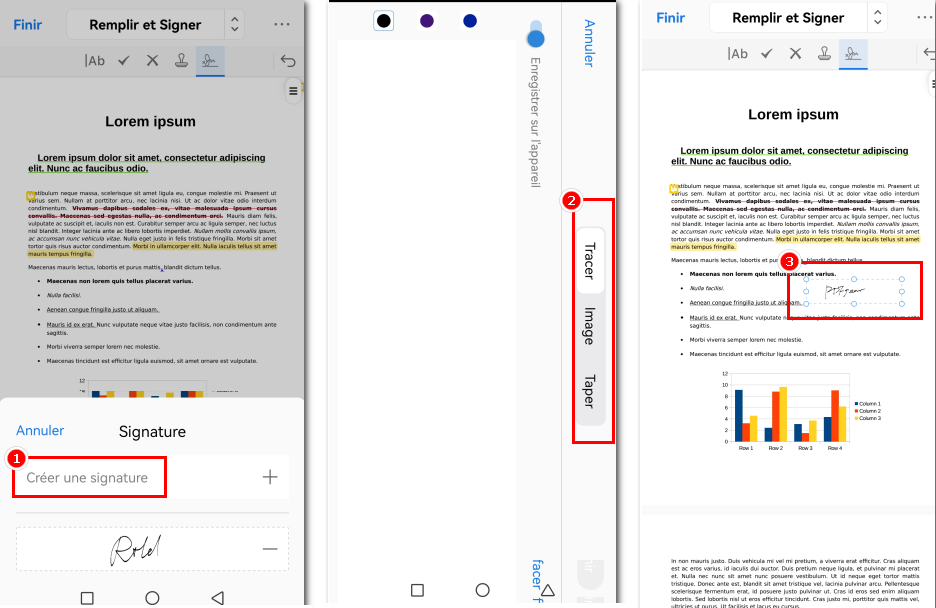 Ajouter une signature au PDF sur Android avec PDFgear