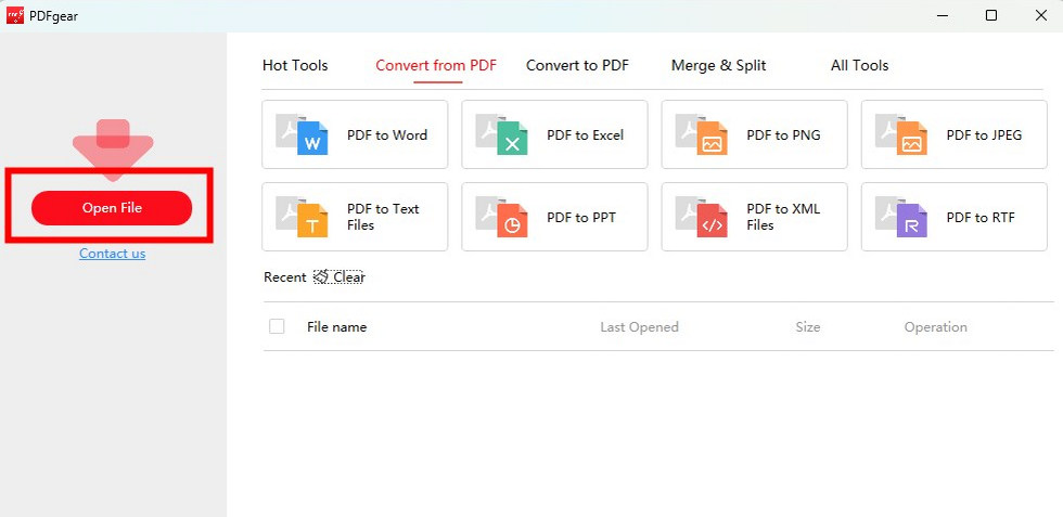 Open a Scanned PDF File in PDFgear