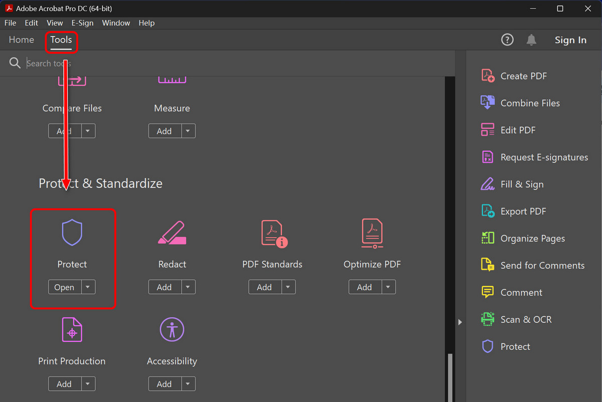 Open PDF File with Acrobat