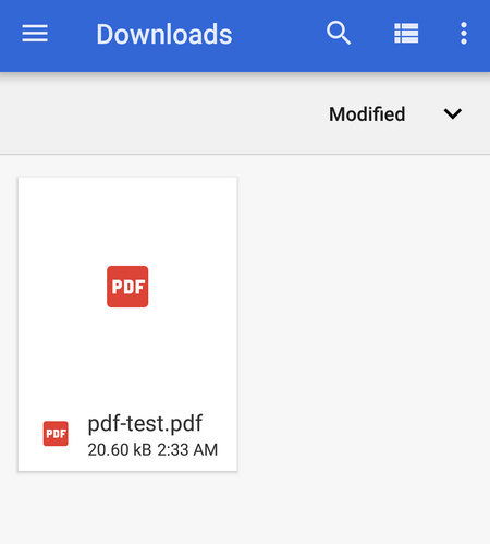Open the Document from File App