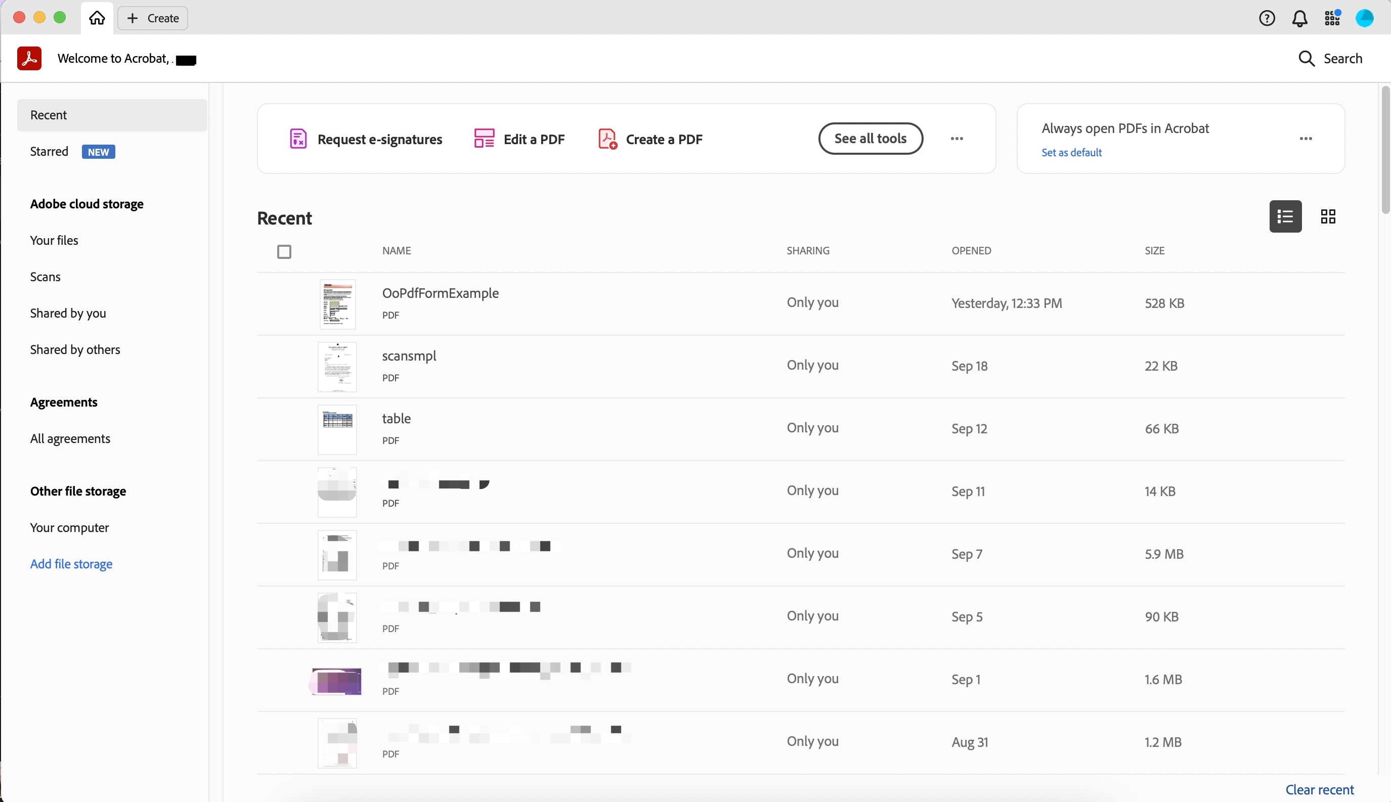 Apri il file PDF con Adobe Acrobat