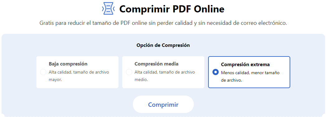 Elija fuerte para compresiones extremas