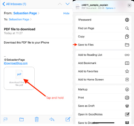 Save Attachment to Files