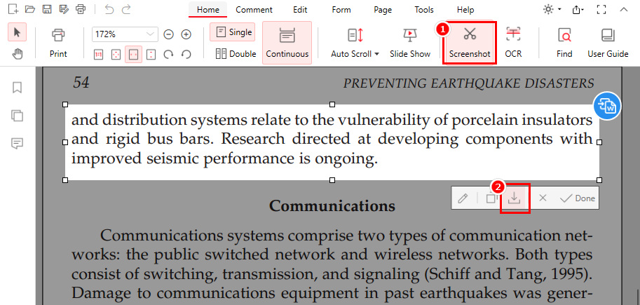 Snapshot PDF with PDFgear