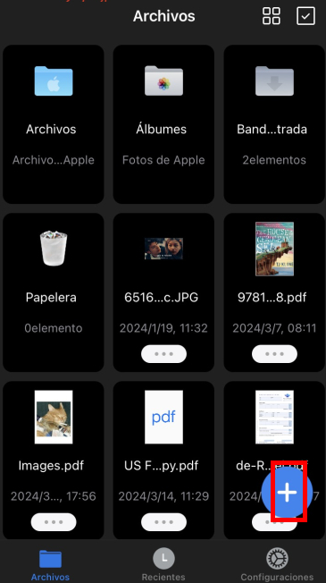 Selecciona un formulario PDF desde iPhone