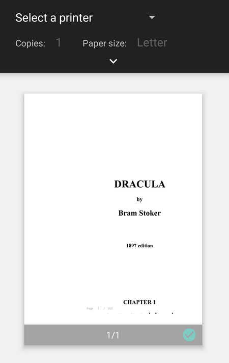Select a Printer and Adjust Print Setting in Chrome