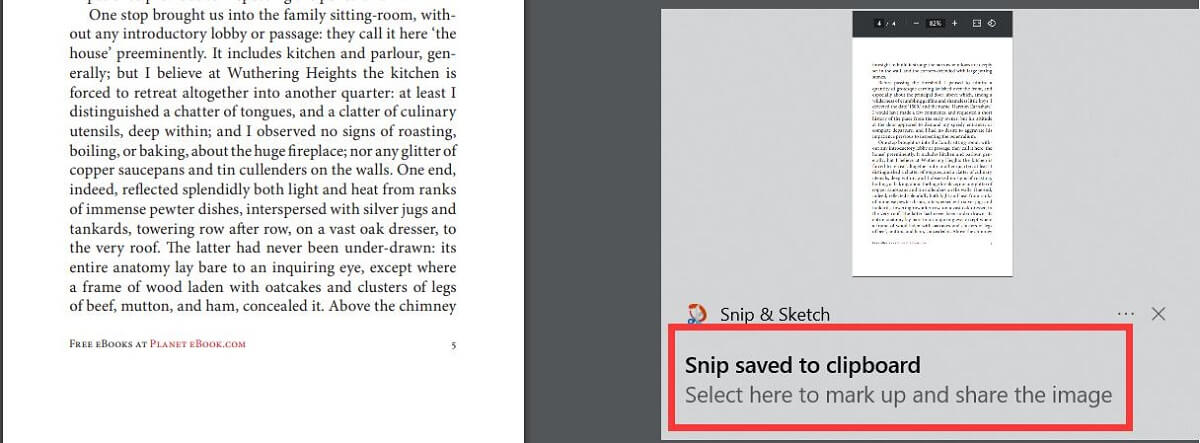 Take a Screenshot of a PDF Page