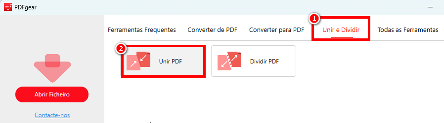 Ir para Ferramenta de União