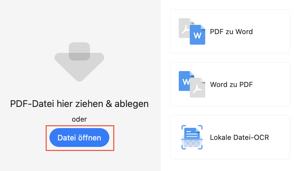 Ziel-PDF-Datei öffnen