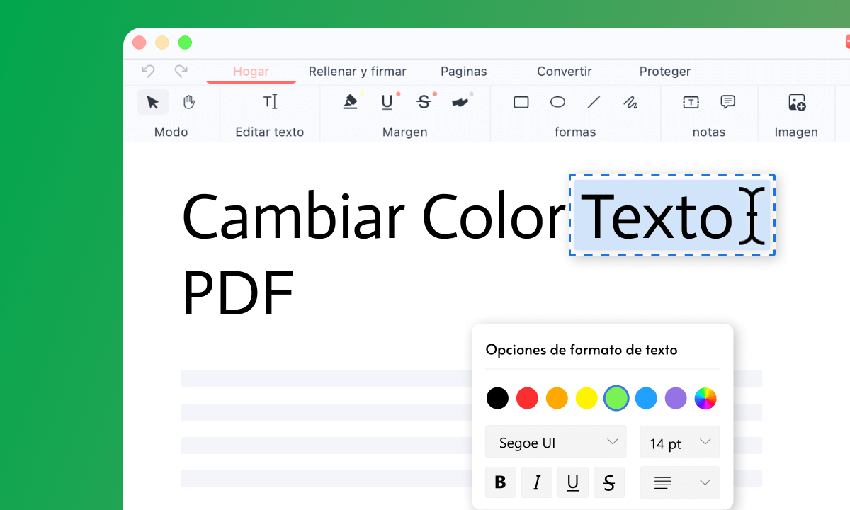 Cómo cambiar el color del texto en PDF