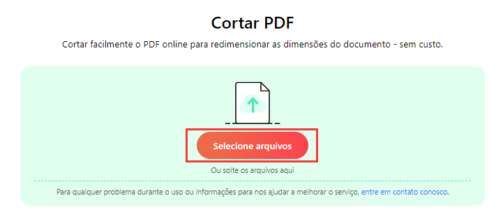 Carregar PDF para PDFgear cortador de PDF online grátis