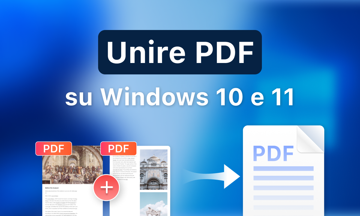 Come unire due PDF GRATIS