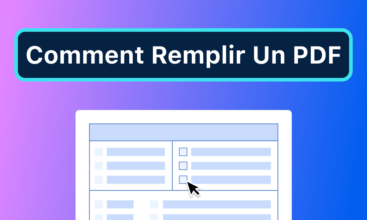 Comment remplir gratuitement un formulaire PDF
