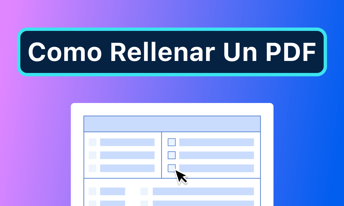 Cómo completar un formulario PDF