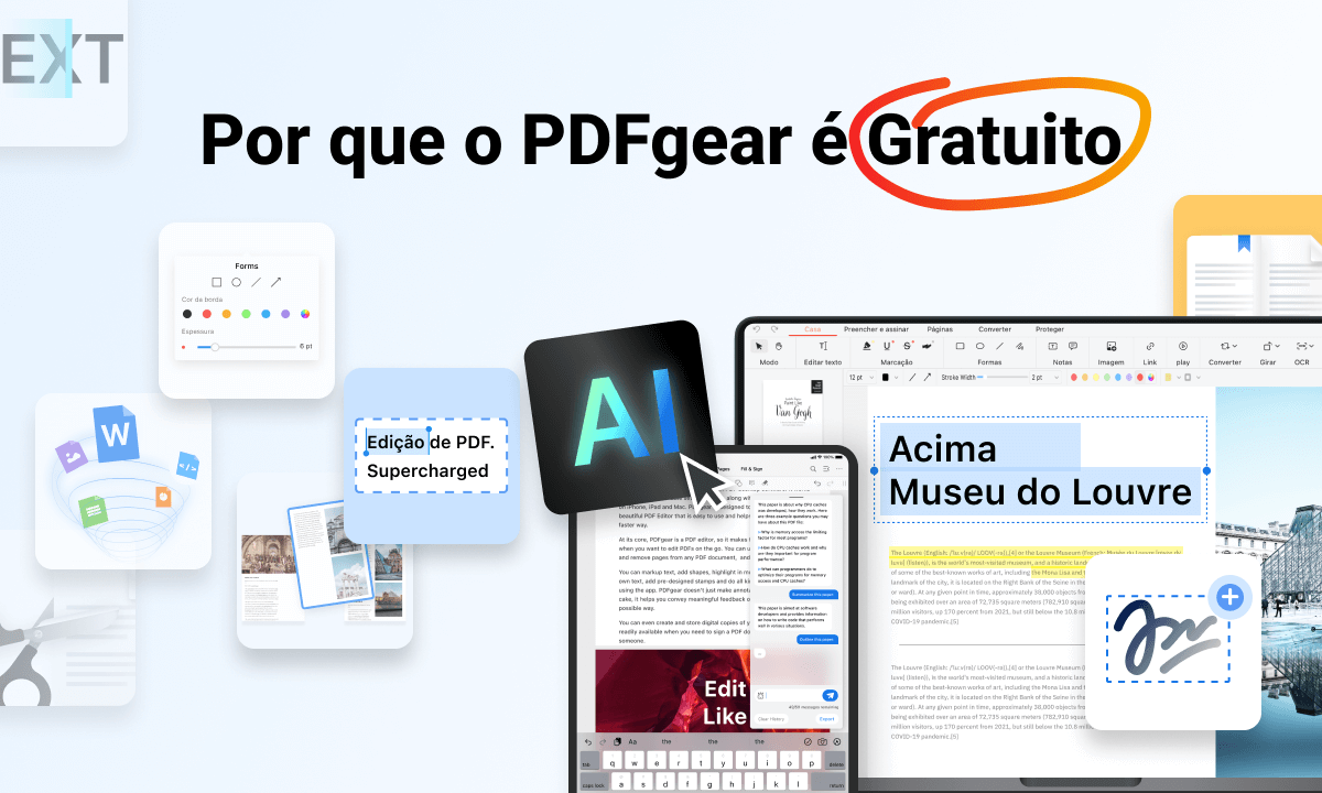 O PDFgear é Gratuito